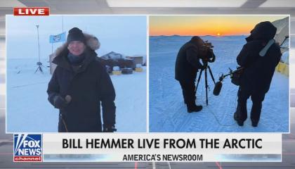 Bill Hemmer on Fox News live from the Arctic