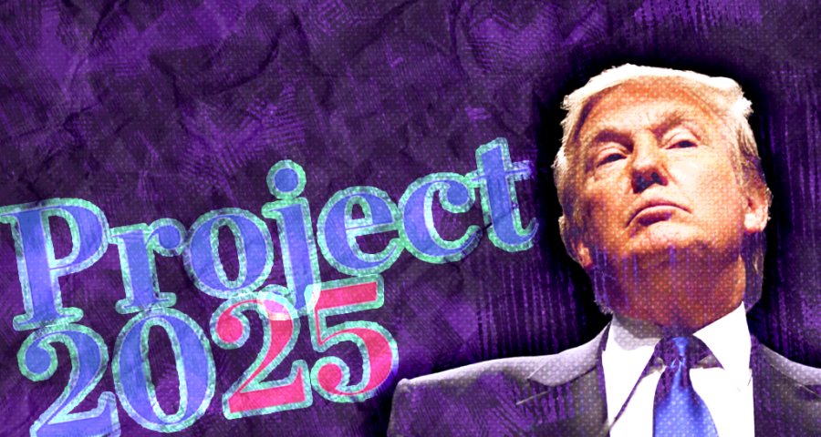 image of Donald Trump with text "Project 2025"